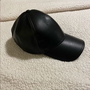 SOLD - Abercrombie and Fitch leather baseball cap